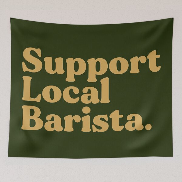 Item preview, Support Your Local Barista | Coffee sticker designed and sold by ianths.