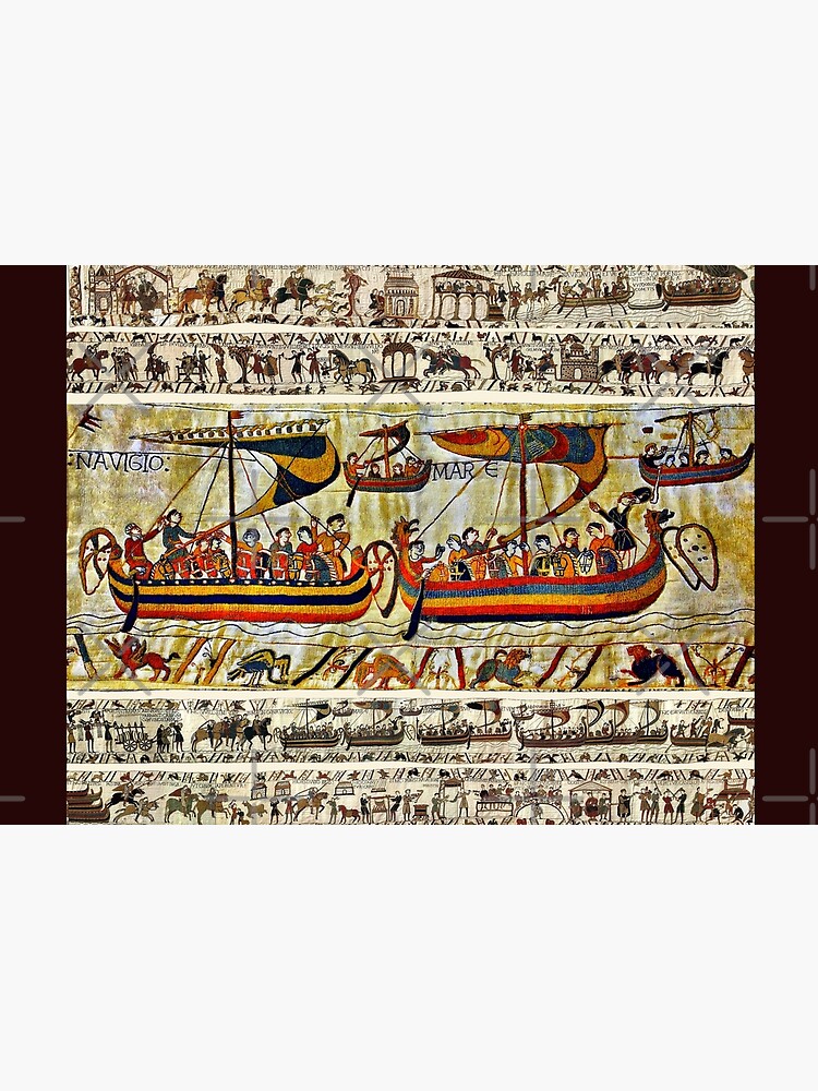 "THE BAYEUX TAPESTRY ,VIKING SHIPS" Jigsaw Puzzle for Sale by