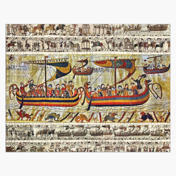 THE BAYEUX TAPESTRY ,VIKING SHIPS Jigsaw Puzzle