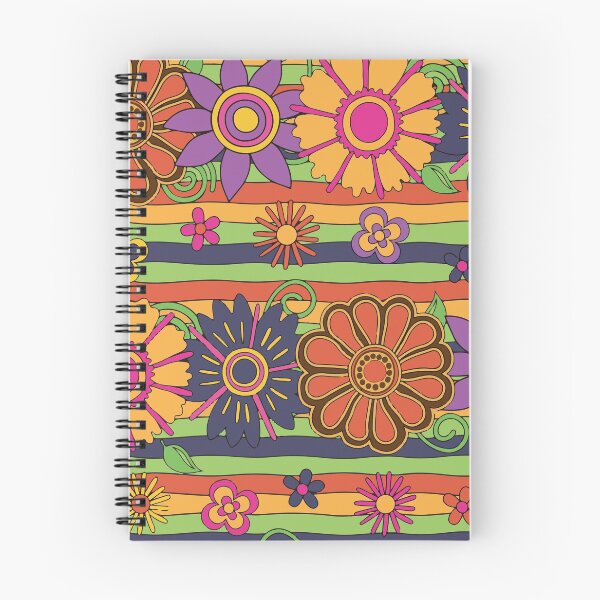 Item preview, FLOWERS AND STRIPES PSYCHEDELIC FLORALS designed and sold by bigerdan.