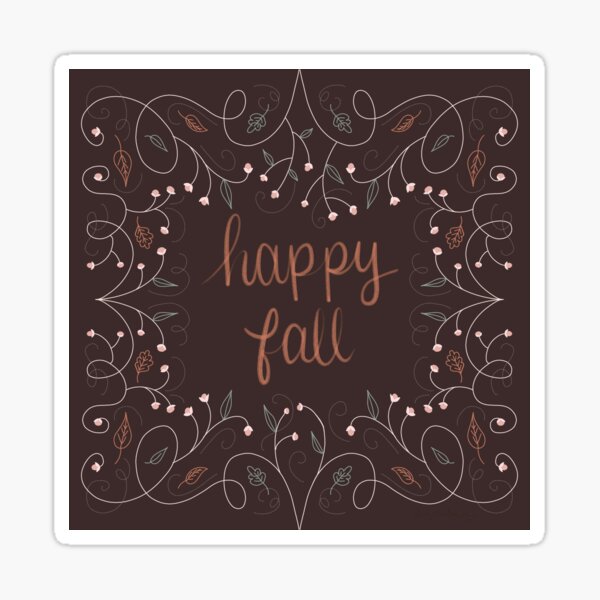 Happy Fall Sticker