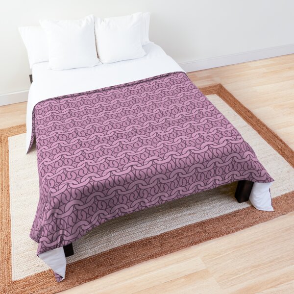 Pink Garter Stitch Comforter