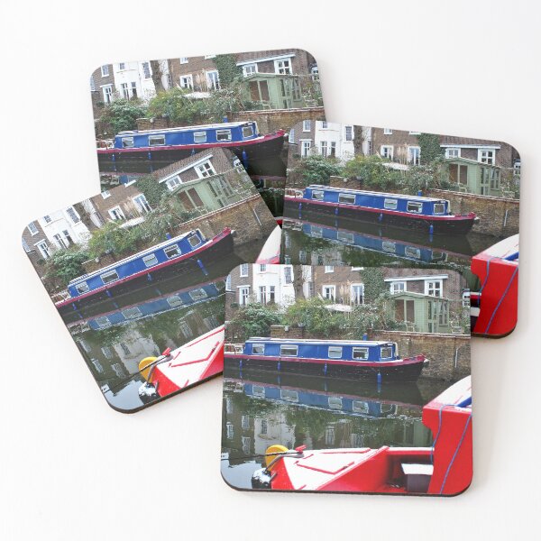 Item preview, Narrow Boats Regent's Canal Camden London designed and sold by AndyEvansPhotos.