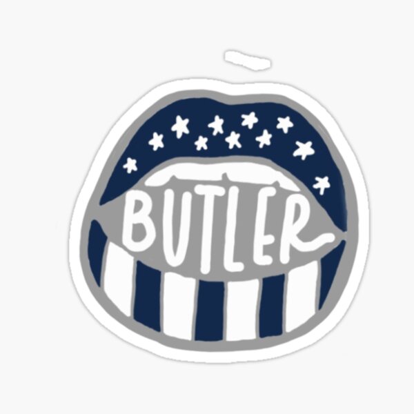 Butler University Lips Sticker For Sale By Brayden York Redbubble