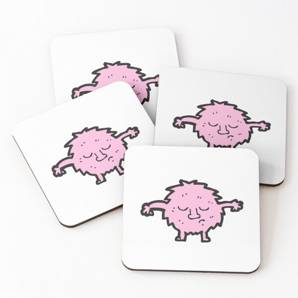 Item preview, Miss Polite Fluffy Pink Ball Monster designed and sold by wildflowerperks.