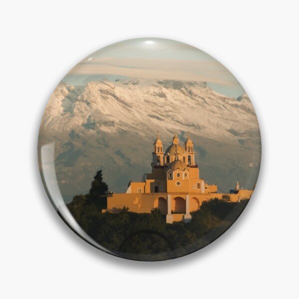 Item preview, Sunrise with church and mountain in Cholula Mexico designed and sold by luisraultg.