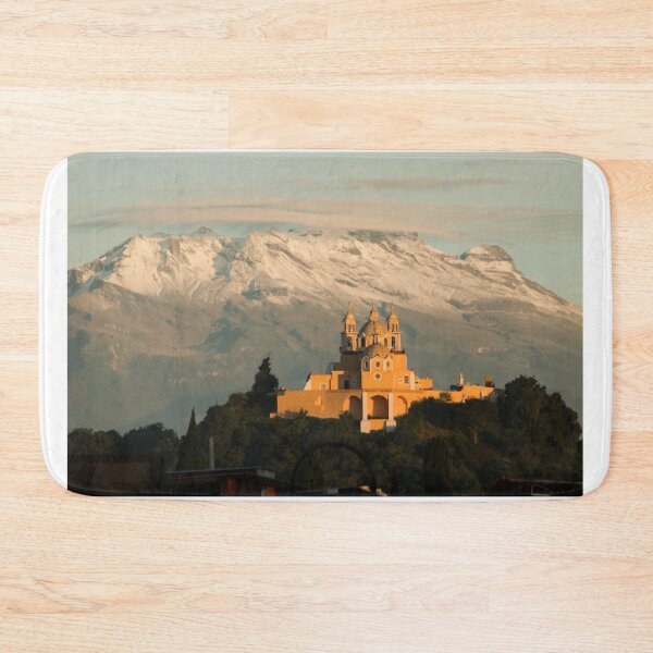 Item preview, Sunrise with church and mountain in Cholula Mexico designed and sold by luisraultg.
