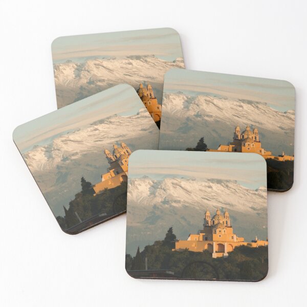 Item preview, Sunrise with church and mountain in Cholula Mexico designed and sold by luisraultg.