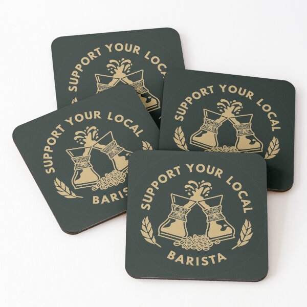 Item preview, Support Your Local Barista | Coffee sticker designed and sold by ianths.
