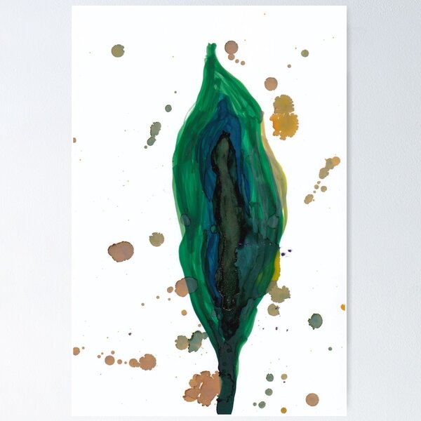 Item preview, Alcohol Ink - Abstract Vagina designed and sold by Anneliese Vanderheyden.