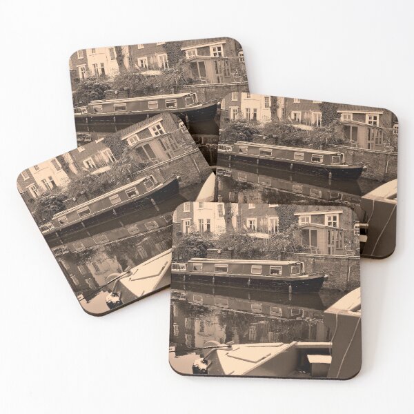 Item preview, Narrow Boats Regent's Canal Camden London designed and sold by AndyEvansPhotos.