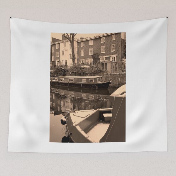 Item preview, Narrow Boats Regent's Canal Camden London designed and sold by AndyEvansPhotos.