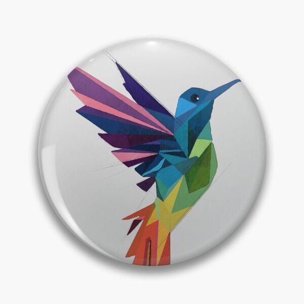 Item preview, Multicolor abstract  hummingbird designed and sold by Underdott.