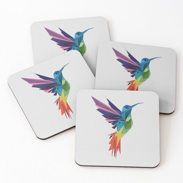 Item preview, Multicolor abstract  hummingbird designed and sold by Underdott.