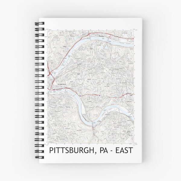 Item preview, Pittsburgh, PA - East Topographical Map Clean designed and sold by PGHPhotoCo.