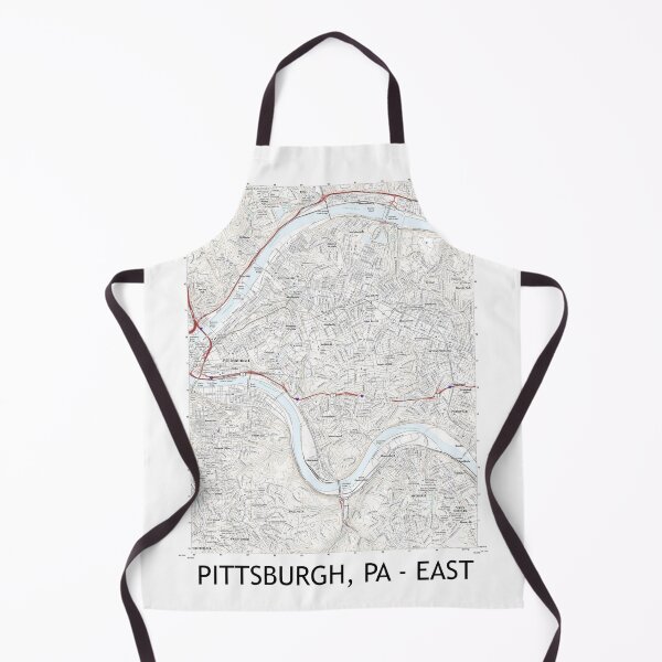 Item preview, Pittsburgh, PA - East Topographical Map Clean designed and sold by PGHPhotoCo.