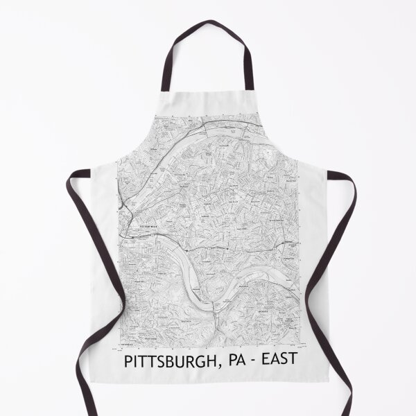 Item preview, Pittsburgh, PA - East Topographical Map Black & White designed and sold by PGHPhotoCo.