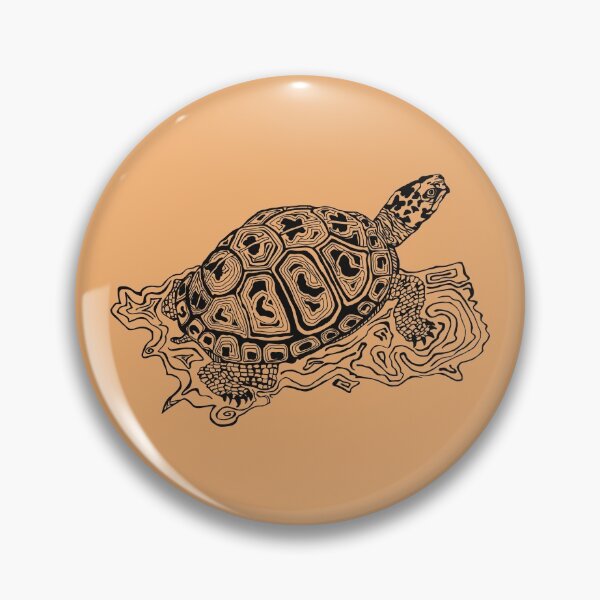 Item preview, Dibujado a mano- Doodle de tinta de tortuga designed and sold by Meg "doodle"  Gulledge.