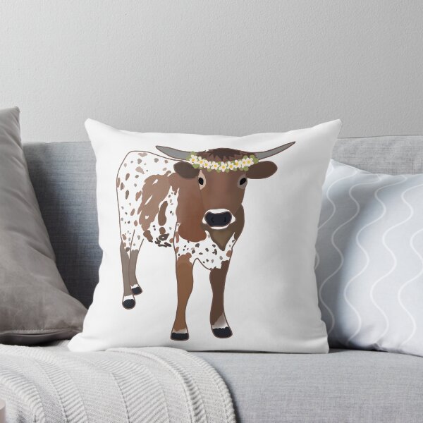 Item preview, Longhorn with flower crown  designed and sold by Solid Gould  Designs.