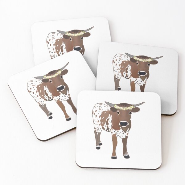 Item preview, Longhorn with flower crown  designed and sold by Solid Gould  Designs.