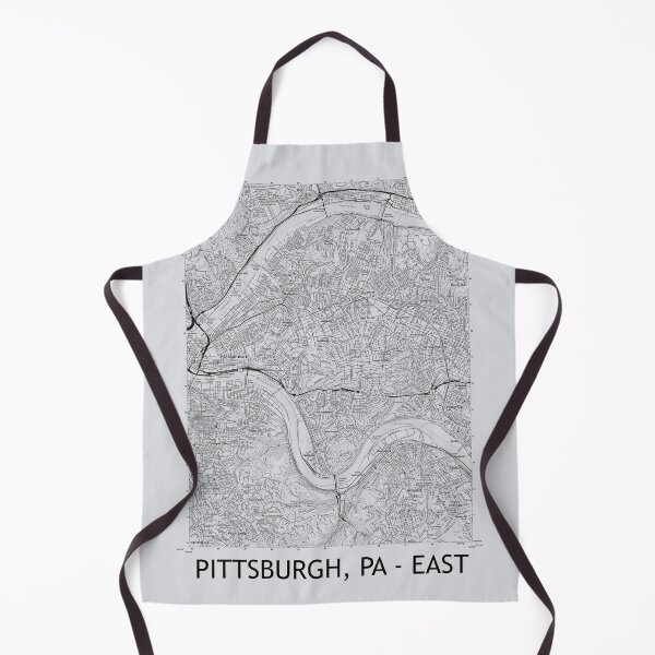 Item preview, Pittsburgh, PA - East Topographical Map Grey designed and sold by PGHPhotoCo.