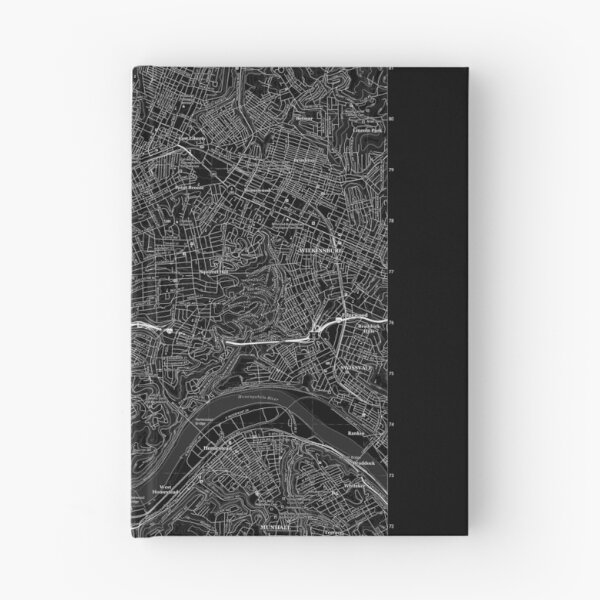 Item preview, Pittsburgh, PA - East Topographical Map Black designed and sold by PGHPhotoCo.