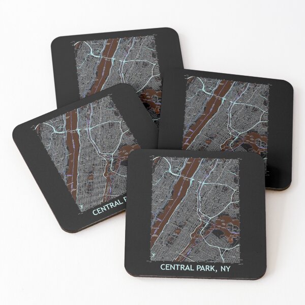 Item preview, Central Park, NY Topographical Map Dark designed and sold by PGHPhotoCo.