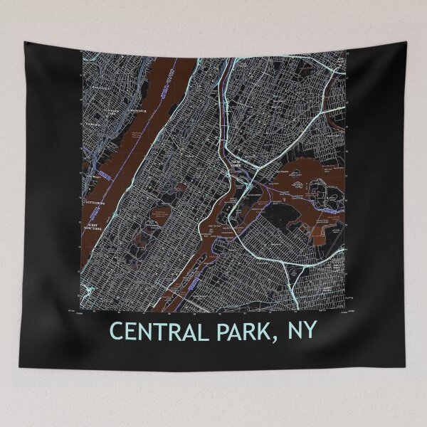 Item preview, Central Park, NY Topographical Map Dark designed and sold by PGHPhotoCo.