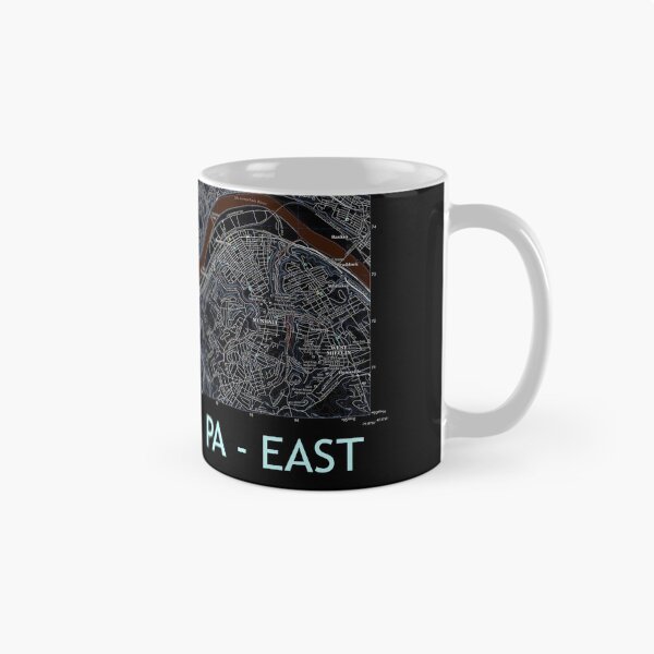 Item preview, Pittsburgh, PA - East Topographical Map Dark designed and sold by PGHPhotoCo.