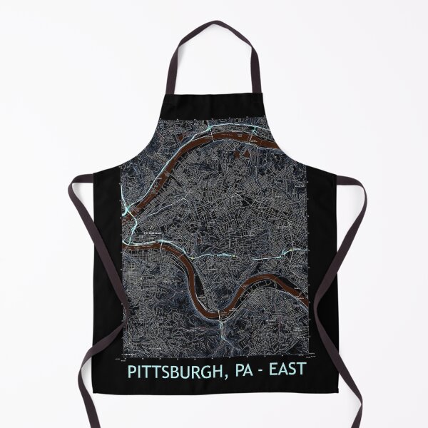 Item preview, Pittsburgh, PA - East Topographical Map Dark designed and sold by PGHPhotoCo.