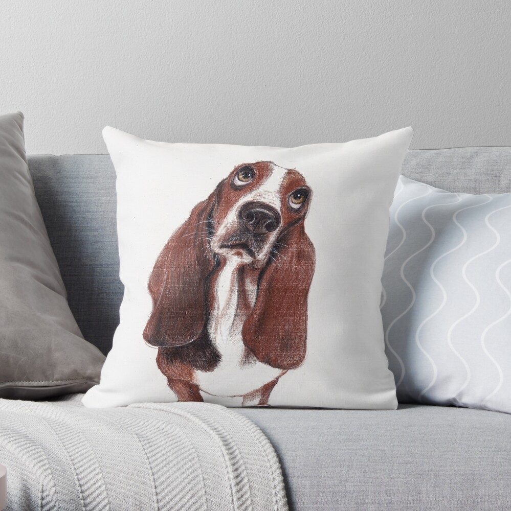 basset hound pillow pottery barn