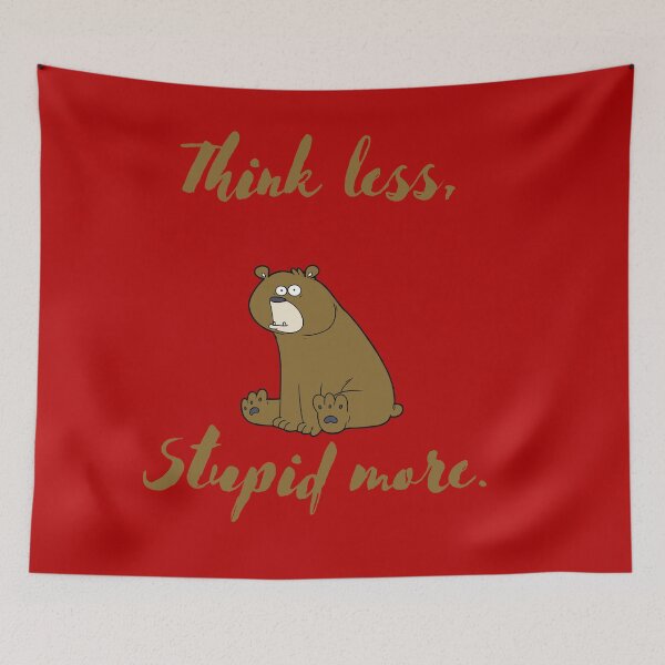 Item preview, A bear trying to think. designed and sold by vinegaricecream.