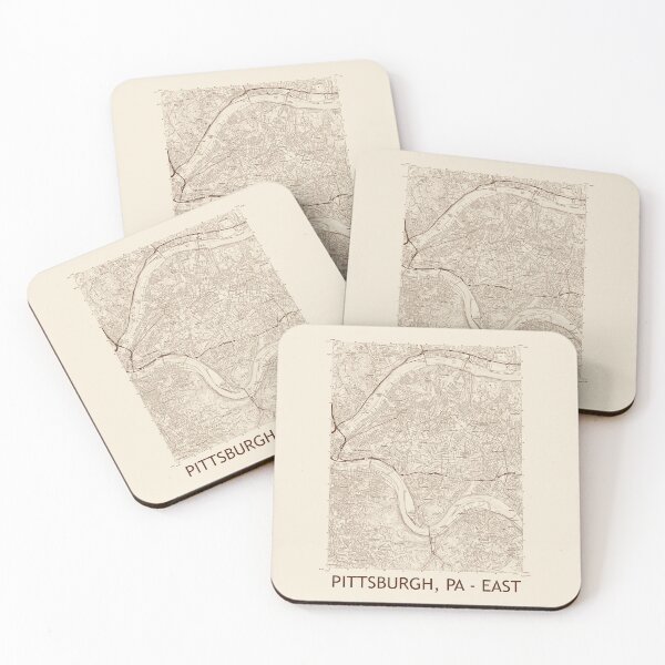 Item preview, Pittsburgh, PA - East Topographical Map Vintage designed and sold by PGHPhotoCo.
