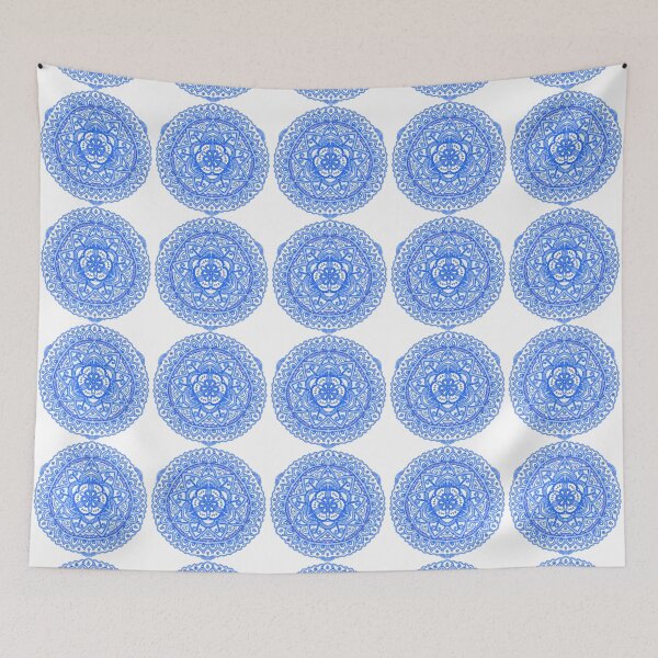Item preview, Mandala in blue aquarelle designed and sold by marina63.