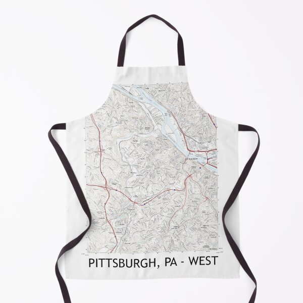 Item preview, Pittsburgh, PA - West Topographical Map Clean designed and sold by PGHPhotoCo.