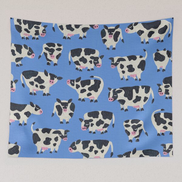 Item preview, Cow Collection – Blue designed and sold by Cat Coquillette.