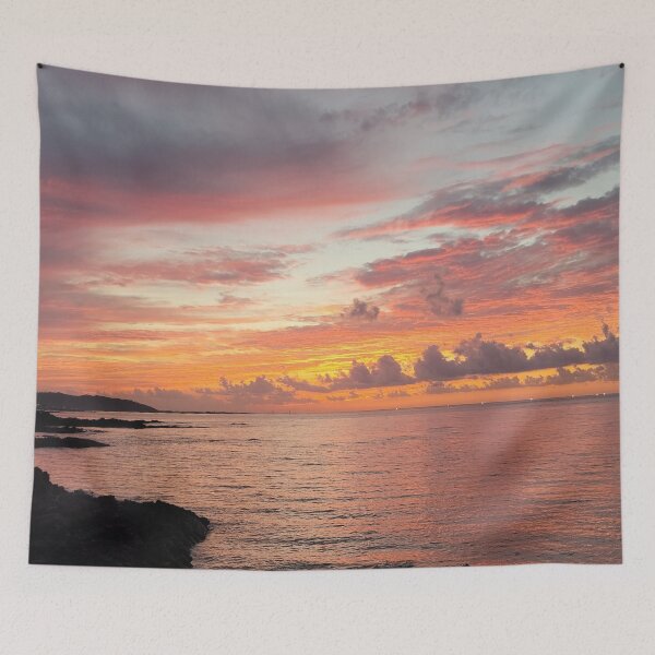Item preview, Sunset of Jeju sea in Korea designed and sold by human8891.