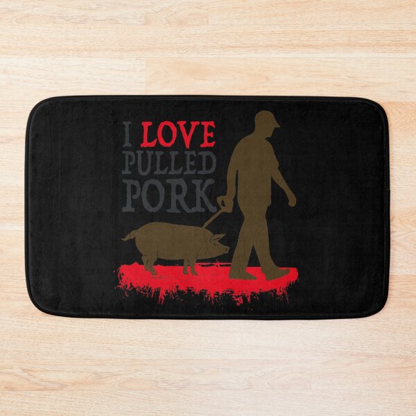 Item preview, Pig Farmer Butcher I love pulled pork designed and sold by tarek25.