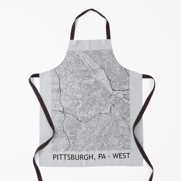 Item preview, Pittsburgh, PA - West Topographical Map Grey designed and sold by PGHPhotoCo.
