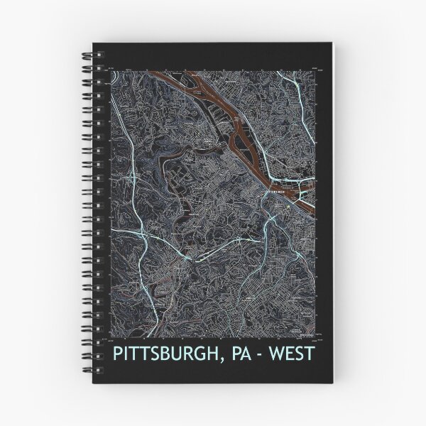 Item preview, Pittsburgh, PA - West Topographical Map Dark designed and sold by PGHPhotoCo.