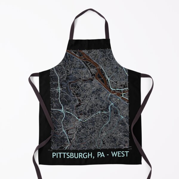 Item preview, Pittsburgh, PA - West Topographical Map Dark designed and sold by PGHPhotoCo.