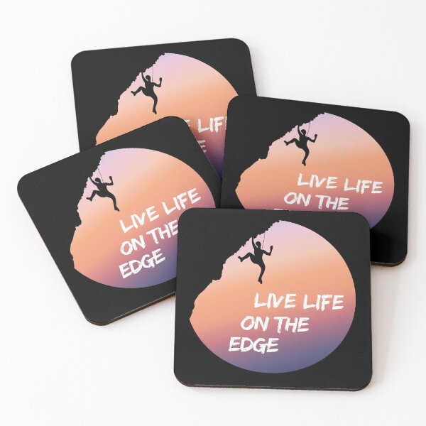 Item preview, Live Life On The Edge Rock-climbing designed and sold by FitFabFunny.