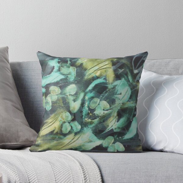 Item preview, Grape Vine in Turquoise Yellow Green designed and sold by GiftsbyNaomi.