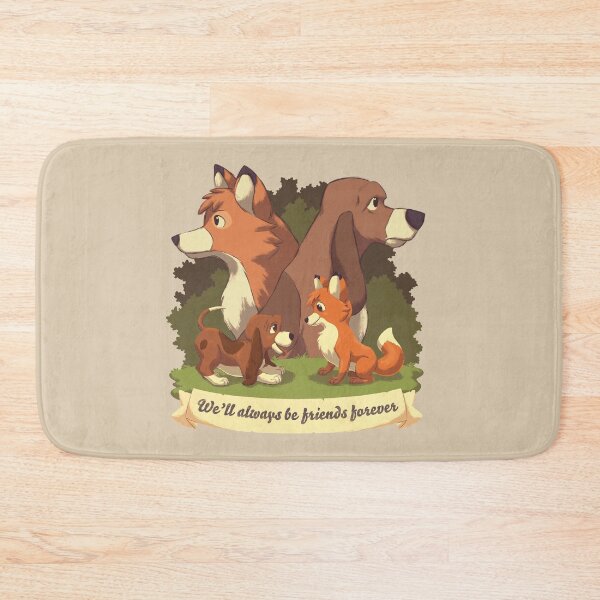 Item preview, We ll Always Be Friends Forever // Red Fox, Hound Dog, 80s Kid, BFF designed and sold by Geekydog.