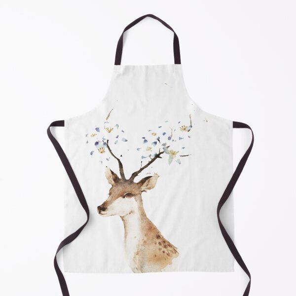 Item preview, Deer Portrait with Flowers designed and sold by Designs By Creation.