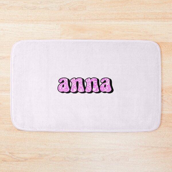 Artikelvorschau, Ästhetischer Pink-Glitzer-Anna-Name entworfen und verkauft von STAR10008.