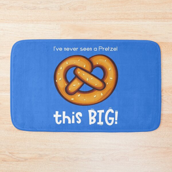Item preview, Pretzels! I've Never Seen a Pretzel This Big! Pretzels! [blue] designed and sold by Echo & Bloom.