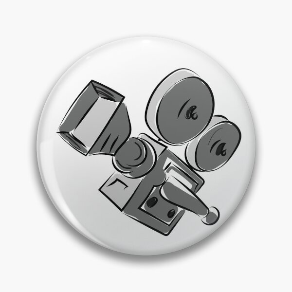 Item preview, Old style Vintage Film Camera comics drawing - Filmmaker and Content Creator Design designed and sold by KRISTILE.