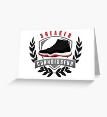 Sneaker Connoisseur-J11 Bred Greeting Card