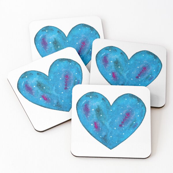 Item preview, Pacific Blue Heart - Galaxy Design designed and sold by galleasstudio.